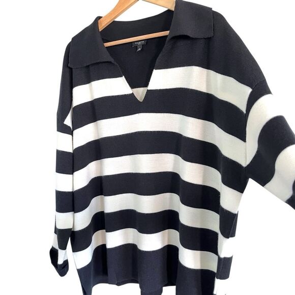 Talbots Milano Wool Striped Pullover Sweater - Picture 3 of 7